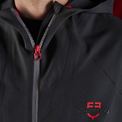 Felpa tecnica con cappuccio da uomo Equestro Ridertechnology Nero Felpa tecnica con cappuccio da uomo Equestro Ridertechnology Nero