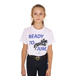 T-shirt Equestro in cotone bambina Ready To Jump