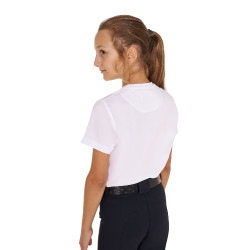 T-shirt Equestro in cotone bambina Ready To Jump Bianco T-shirt Equestro in cotone bambina Ready To Jump Bianco