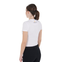 T-shirt Equestro in cotone da donna Ready to Jump Bianco T-shirt Equestro in cotone da donna Ready to Jump Bianco