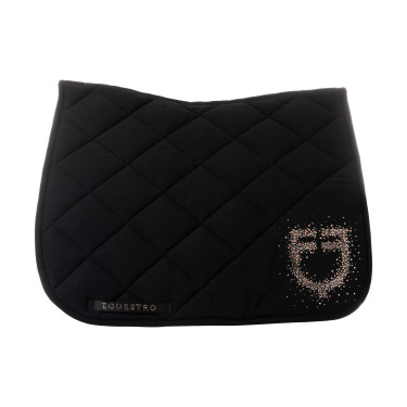 Sottosella da dressage Equestro con logo in strass Sottosella da dressage Equestro con logo in strass