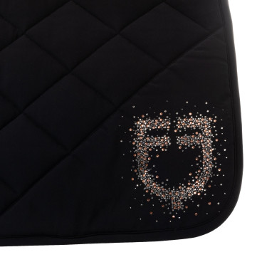 Sottosella da dressage Equestro con logo in strass Sottosella da dressage Equestro con logo in strass