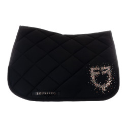 Sottosella da salto con logo in strass Equestro Nero Sottosella da salto con logo in strass Equestro Nero