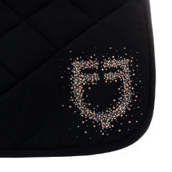 Sottosella da salto con logo in strass Equestro Nero Sottosella da salto con logo in strass Equestro Nero