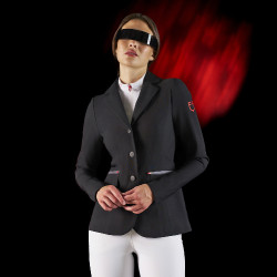 Giacca da concorso da donna Equestro Ridertechnology con cuciture termosaldate