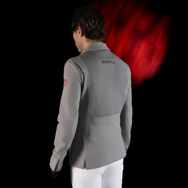 Giacca da concorso uomo Equestro Ridertechnology con cuciture termosaldate Giacca da concorso uomo Equestro Ridertechnology con cuciture termosaldate