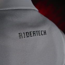 Giacca da concorso uomo Equestro Ridertechnology con cuciture termosaldate Uccello beffardo Grigio