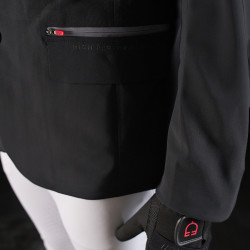 Giacca da concorso uomo Equestro Ridertechnology con cuciture termosaldate Nero Giacca da concorso uomo Equestro Ridertechnology con cuciture termosaldate Nero