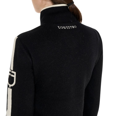 Giacca da donna Equestro in nylon e maglia con cerniera Giacca da donna Equestro in nylon e maglia con cerniera