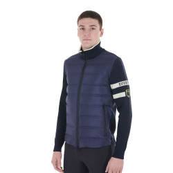Giacca Equestro da uomo in nylon e maglia con zip Blazer marine Blu marino