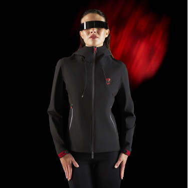 Giacca impermeabile da donna Equestro Ridertechnology con zip