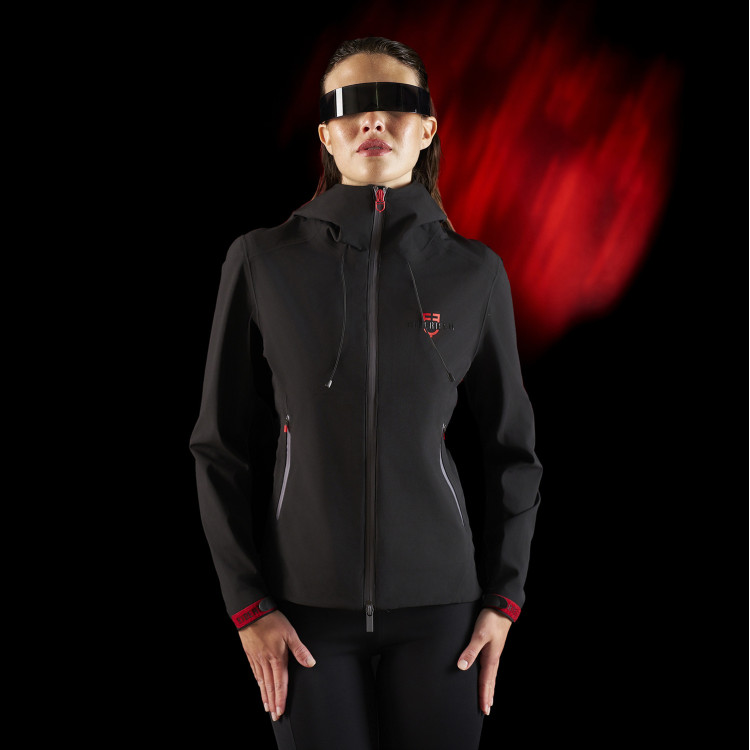 Giacca impermeabile da donna Equestro Ridertechnology con zip