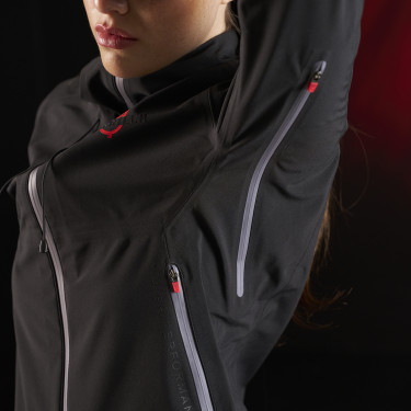 Giacca impermeabile da donna Equestro Ridertechnology con zip Giacca impermeabile da donna Equestro Ridertechnology con zip