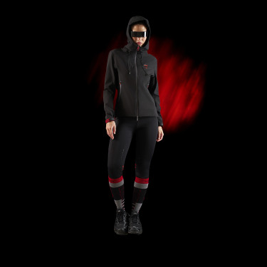 Giacca impermeabile da donna Equestro Ridertechnology con zip Giacca impermeabile da donna Equestro Ridertechnology con zip