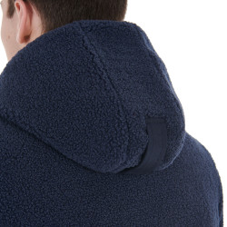 Giacca impermeabile da uomo con inserti in tessuto Teddy Equestro Blazer marine Blu marino