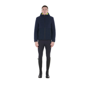 Giacca impermeabile da uomo con inserti in tessuto Teddy Equestro Giacca impermeabile da uomo con inserti in tessuto Teddy Equestro
