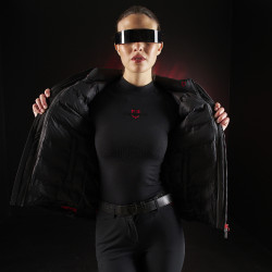 Giacca lunga impermeabile da donna Equestro Ridertechnology Nero Giacca lunga impermeabile da donna Equestro Ridertechnology Nero