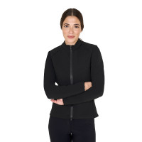 Giacca softshell da donna in tessuto tecnico imbottito Equestro Nero