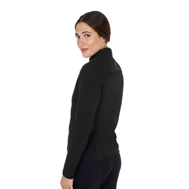 Giacca softshell da donna in tessuto tecnico imbottito Equestro Nero