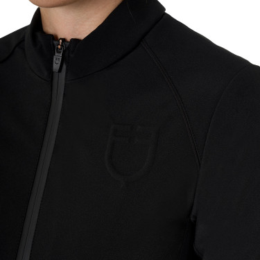 Giacca softshell da donna in tessuto tecnico imbottito Equestro Nero