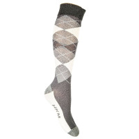 Calzini Check Classico HKM Grigio / vaniglia