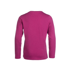 Polo a maniche lunghe Polly HKM bambino Magenta Rosa