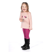 Polo a maniche lunghe Polly HKM bambino Magenta Rosa
