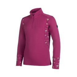 T-shirt funzionale Polly HKM bambino Magenta Rosa