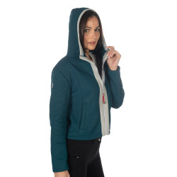 Felpa Livigno donna HKM Verde scuro