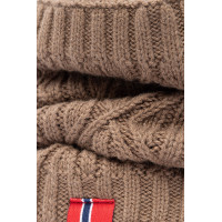 Scaldacollo B Vertigo lavorato a maglia Faye Marrone fango Beige