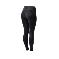 Leggings termici ibridi Horze Anya full grip Caviale nero