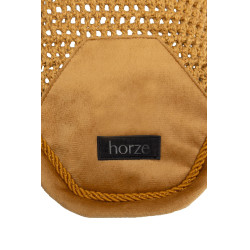 Cuffia anti-mosche Demélont Horze Marrone dorato Cuffia anti-mosche Demélont Horze Marrone dorato