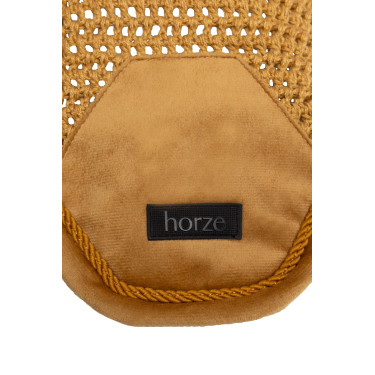 Cuffia anti-mosche Demélont Horze Marrone dorato Cuffia anti-mosche Demélont Horze Marrone dorato
