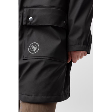 Impermeabile Elise con fodera trapuntata Horze Caviale nero
