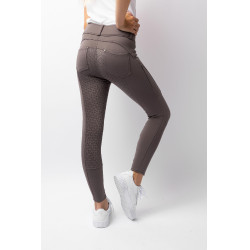 Pantaloni da equitazione termici full grip Horze Rhea bambino con tasche posteriori Falco bruno Marrone Pantaloni da equitazione termici full grip Horze Rhea bambino con tasche posteriori Falco bruno Marrone