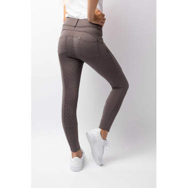 Pantaloni da equitazione termici full grip Horze Rhea bambino con tasche posteriori Falco bruno Marrone Pantaloni da equitazione termici full grip Horze Rhea bambino con tasche posteriori Falco bruno Marrone