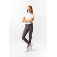 Pantaloni da equitazione termici full grip Horze Rhea bambino con tasche posteriori Falco bruno Marrone Pantaloni da equitazione termici full grip Horze Rhea bambino con tasche posteriori Falco bruno Marrone