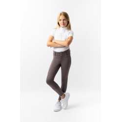 Pantaloni da equitazione termici full grip Horze Rhea bambino con tasche posteriori Falco bruno Marrone Pantaloni da equitazione termici full grip Horze Rhea bambino con tasche posteriori Falco bruno Marrone