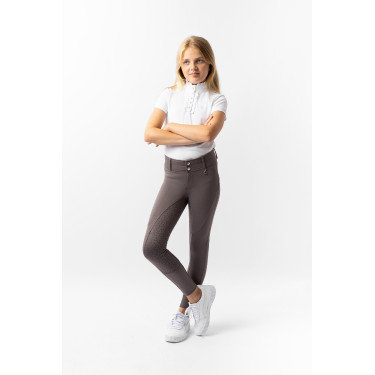 Pantaloni da equitazione termici full grip Horze Rhea bambino con tasche posteriori Falco bruno Marrone Pantaloni da equitazione termici full grip Horze Rhea bambino con tasche posteriori Falco bruno Marrone