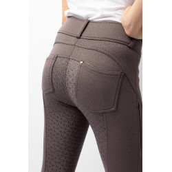 Pantaloni da equitazione termici full grip Horze Rhea bambino con tasche posteriori Falco bruno Marrone Pantaloni da equitazione termici full grip Horze Rhea bambino con tasche posteriori Falco bruno Marrone