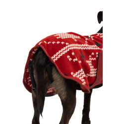 Coperta di Natale per cane Horze Rosso