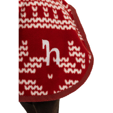 Coperta di Natale per cane Horze Rosso