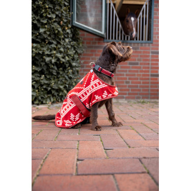 Coperta di Natale per cane Horze Rosso