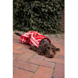 Coperta di Natale per cane Horze Rosso