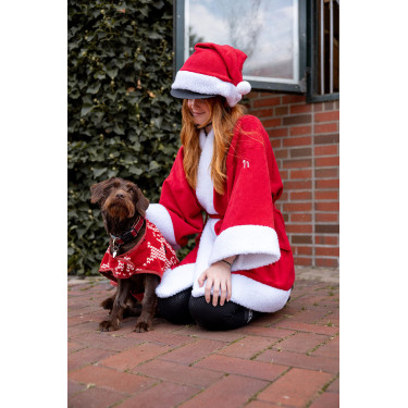 Coperta di Natale per cane Horze Rosso