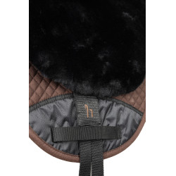 Sottosella in pelle di pecora Horze Nero