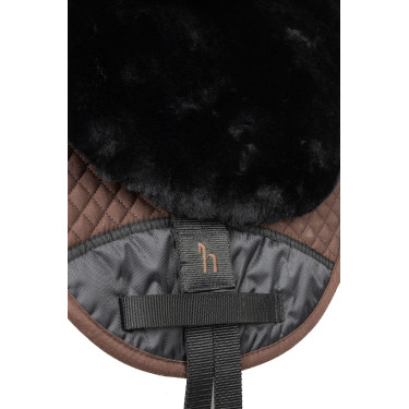 Sottosella in pelle di pecora Horze Nero