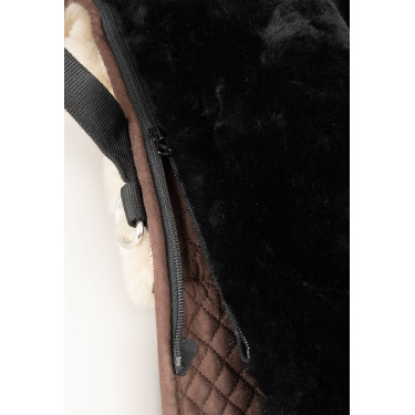 Sottosella in pelle di pecora Horze Nero