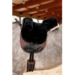 Sottosella in pelle di pecora Horze Nero