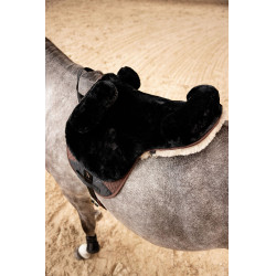 Sottosella in pelle di pecora Horze Nero